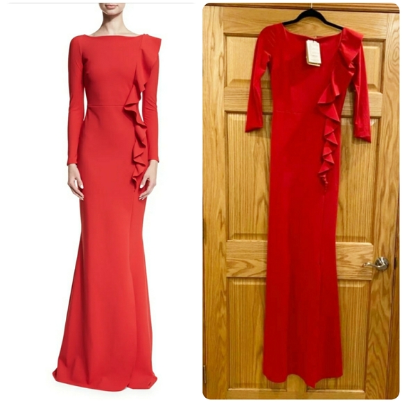 Chiara Boni Dilia Boat-Neck Trumpet Evening Gown - Picture 3 of 16